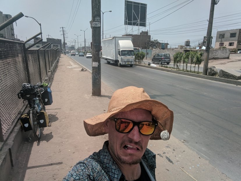 Getting out of Lima.  It was gross and scary