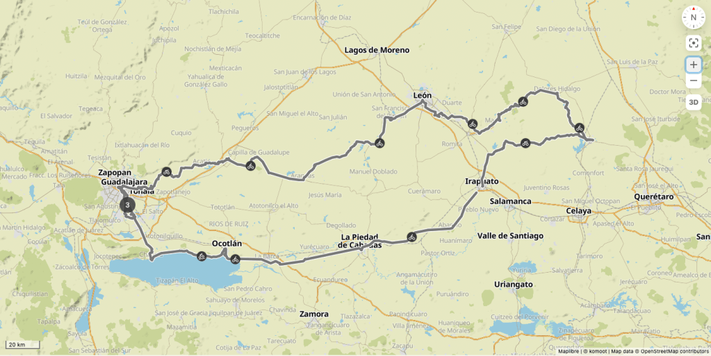 Mexico : Guadalajara ↔ San Miguel : Oct 2022